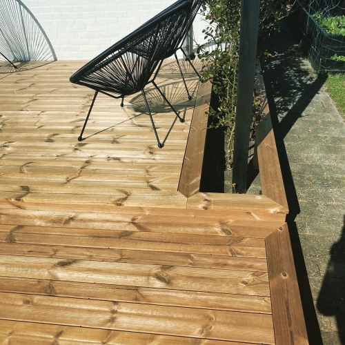 Ny træterrasse