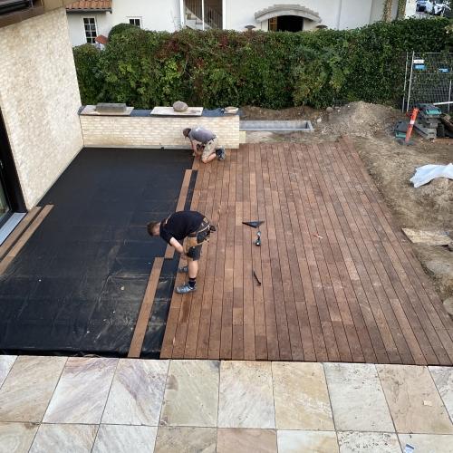 Lægning af ny Træterrasse