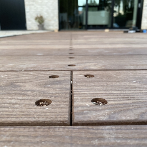 Træterrasse Close up