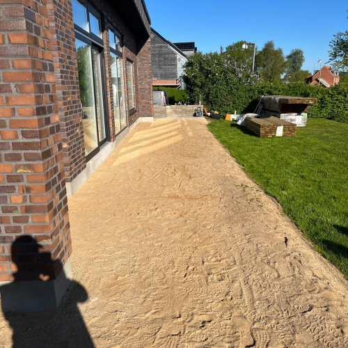 sand underlag til træterrasse