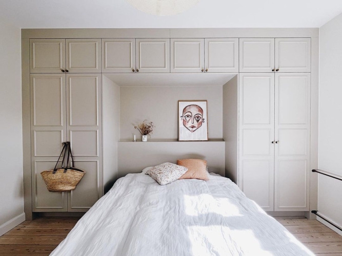 Skabsvæg snedkermøbler i træ