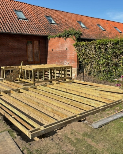 Ny terrasse i træ