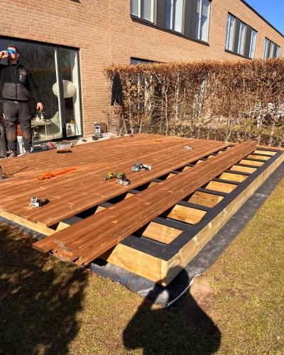 Konstruktion af træterrasse