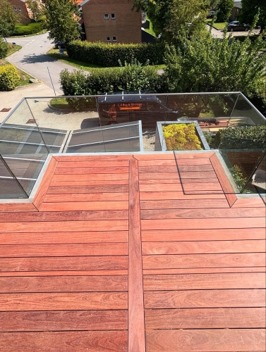 tagterrasse i træ